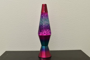 14.5 inch 20oz Berry MultiColor Rainbow Lava Brand Glitter Lamp Retro Home Decor
